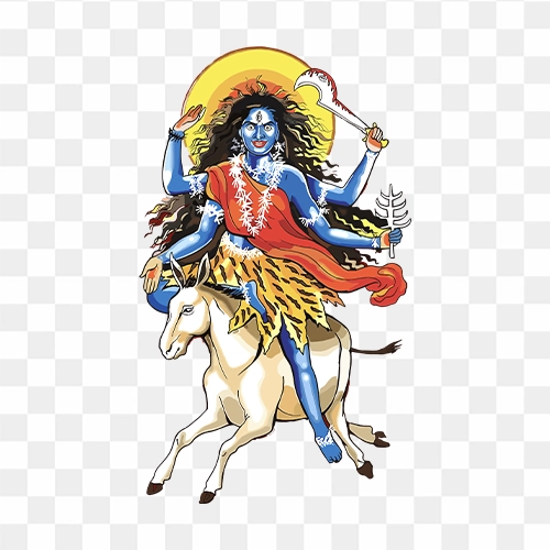 Maa Kalratri HD PNG photo with transparent background